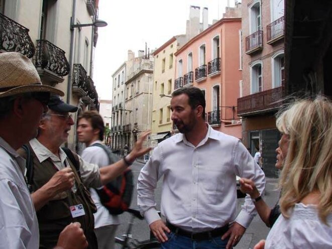 Arrivée de Stephane Ledoux à Visa pour l'image sept 2009 © Geneviève Delalot Arrivée de Stephane Ledoux à Visa pour l'image sept 2009 © Geneviève Delalot